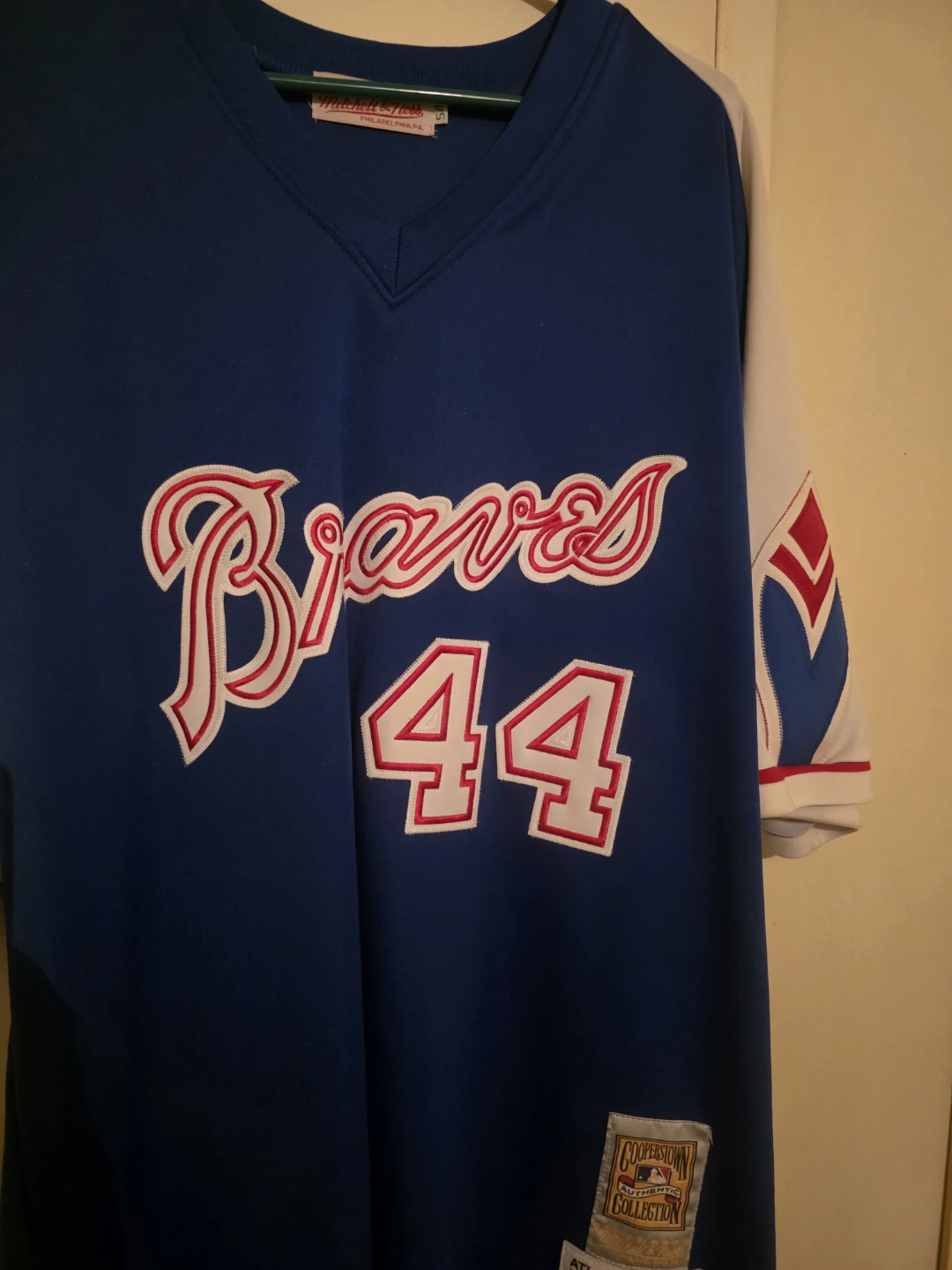 Mitchell & Ness Hank Aaron Atlanta Braves Jersey - photo 4