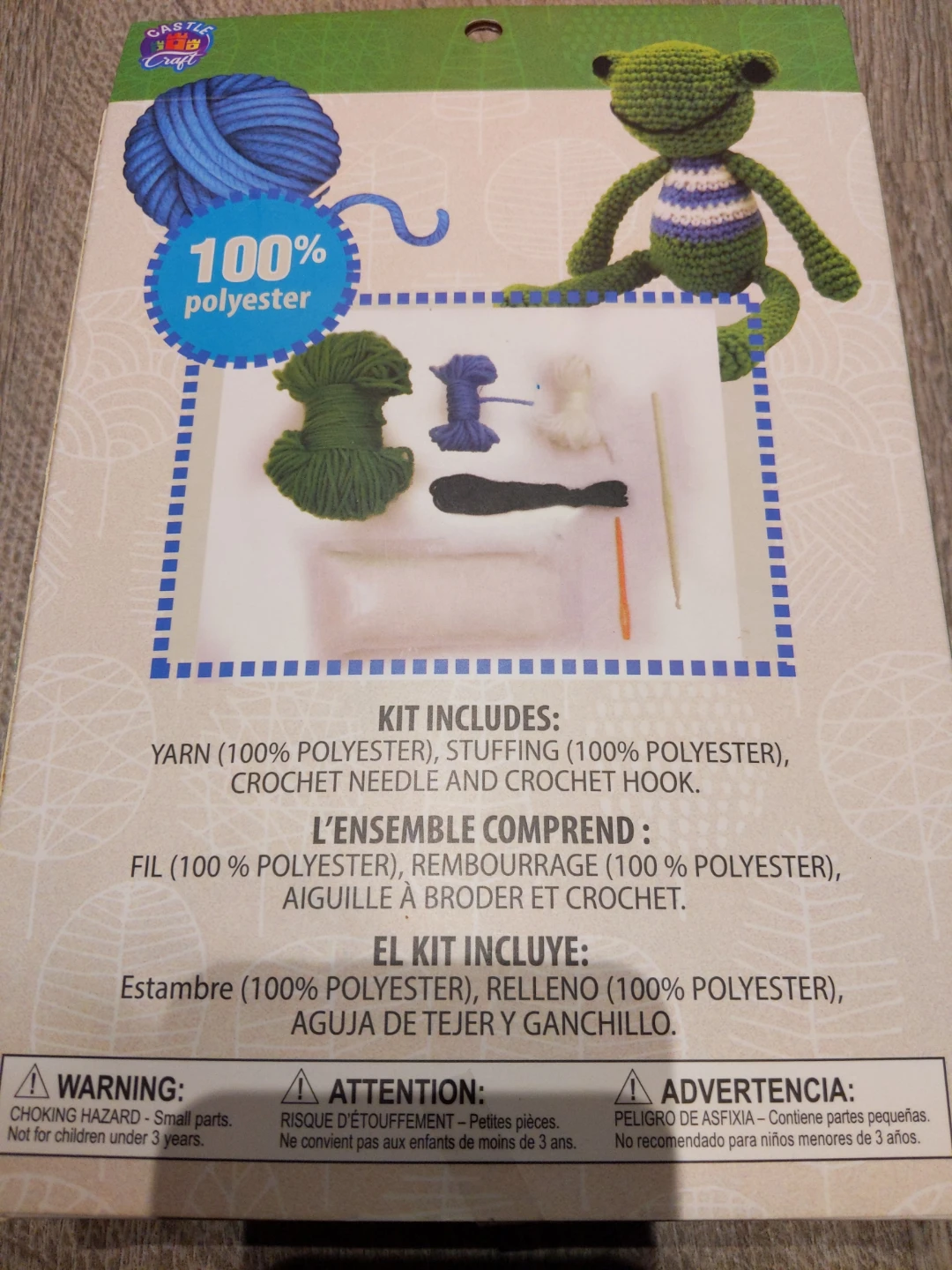 Castle Craft Crochet Your Own Frog Kit - photo 2