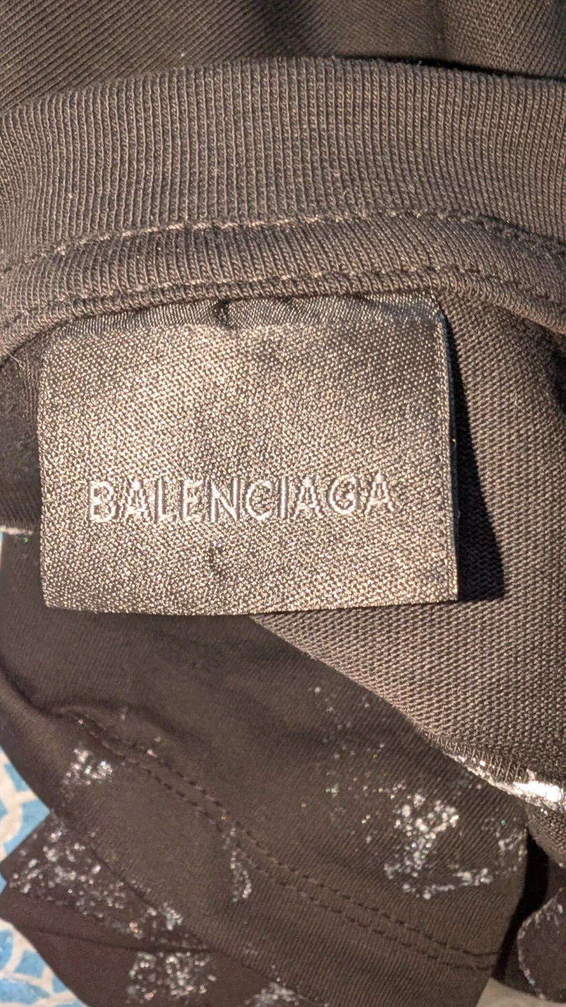 Balenciaga Black Graphic T-Shirt - photo 3