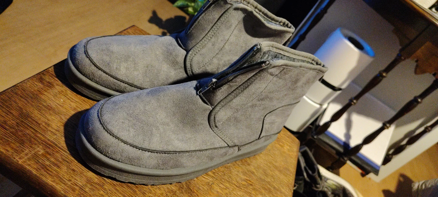 Grey Zip-Up Winter Boots - photo 2