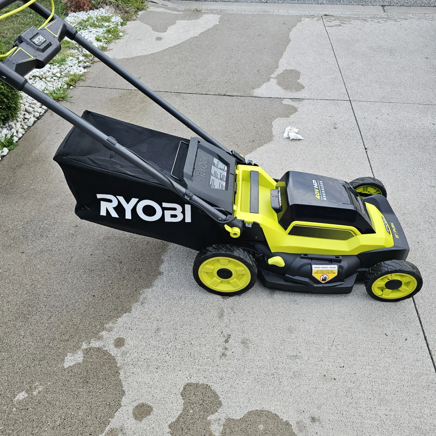 Ryobi 40V HP Brushless 20" Push Lawn Mower - photo 2