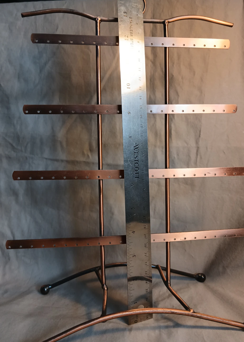 Copper Tone Earring and Jewellery Display Stand - photo 3