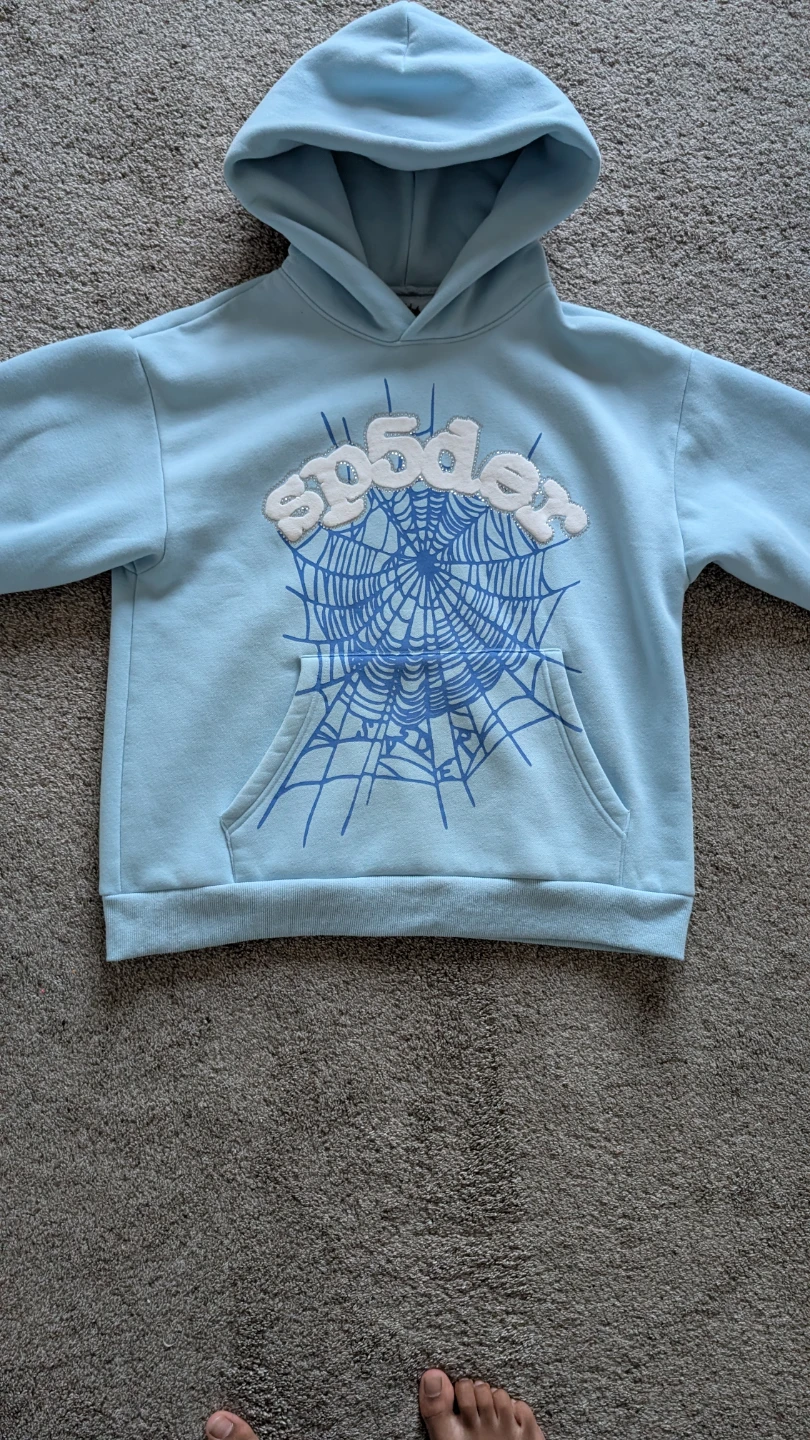 SP5DER hoodie light blue size M