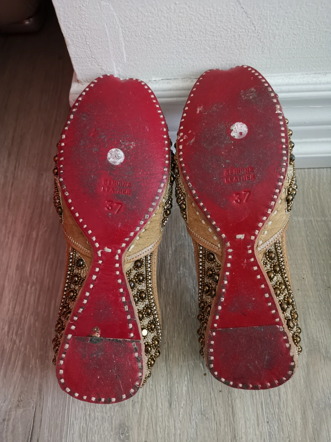 Women's Beaded Embellished Flats Size 37 - photo 2