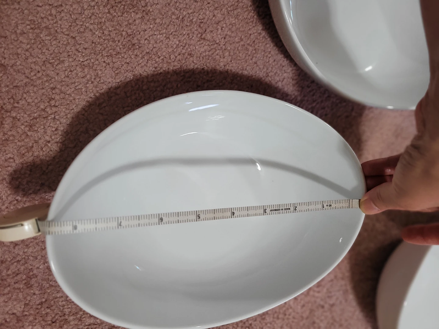 Set of 4 White Oval Bowls - photo 2