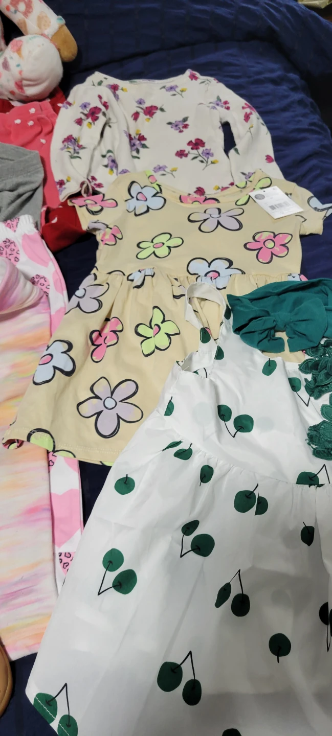 Baby and toddler clothing bundle with plush bear - photo 4