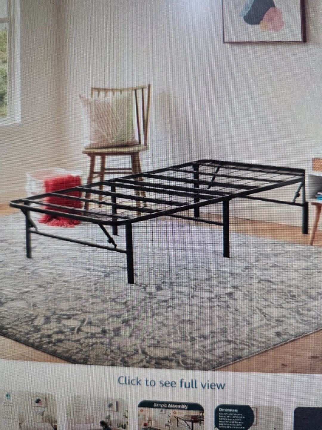 14 Inch Folding Metal Platform Bed Frame - photo 2