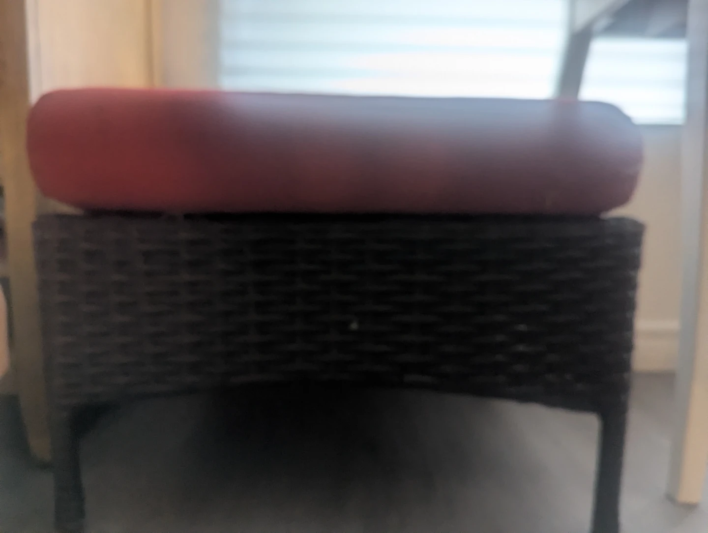 Wicker-Style Outdoor Ottoman