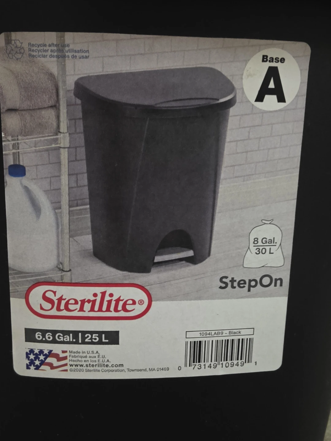Sterilite StepOn Garbage Can 6.6 Gal / 25 L - photo 2
