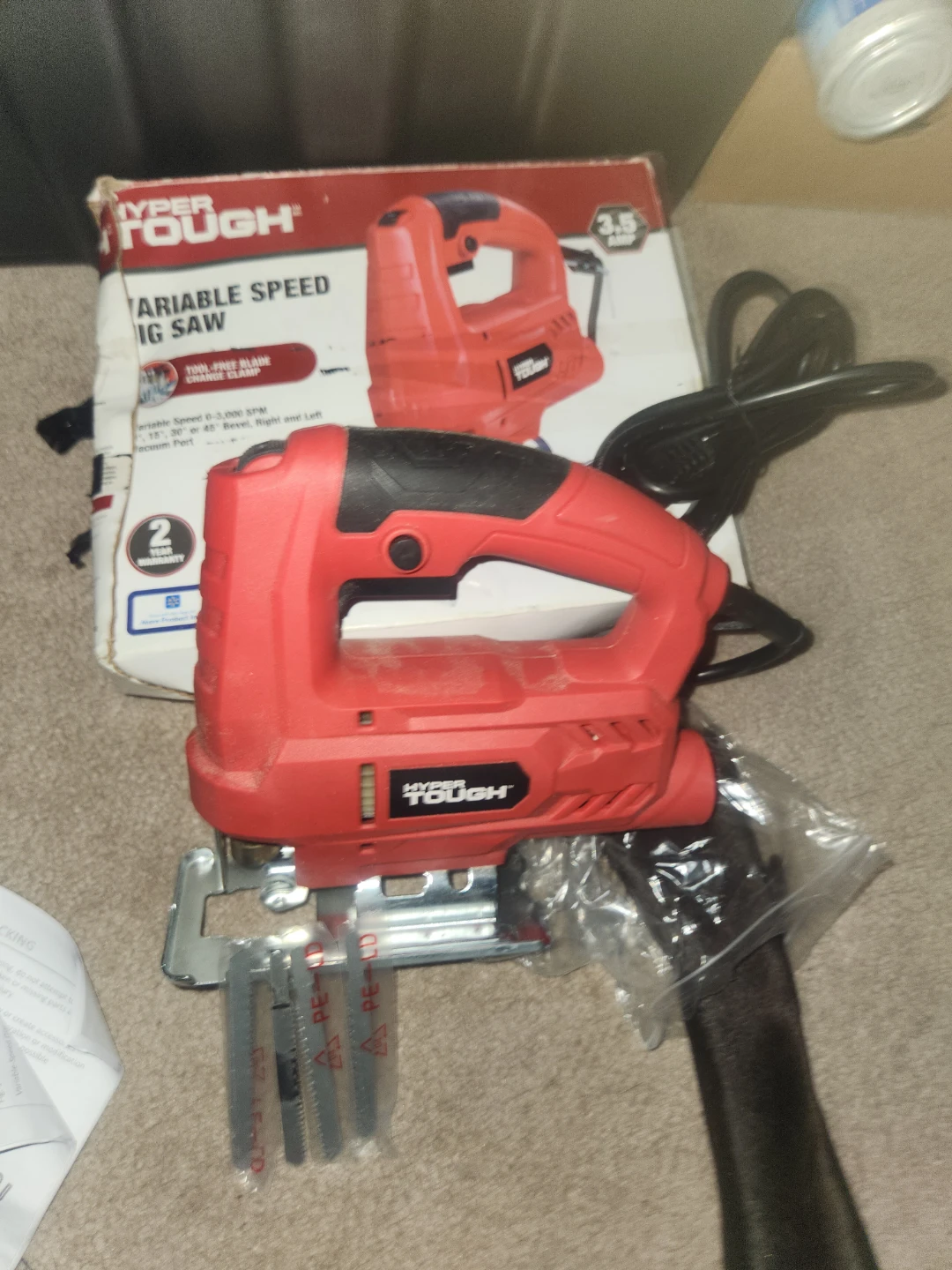 Hyper Tough Variable Speed 3.5 Amp Jig Saw