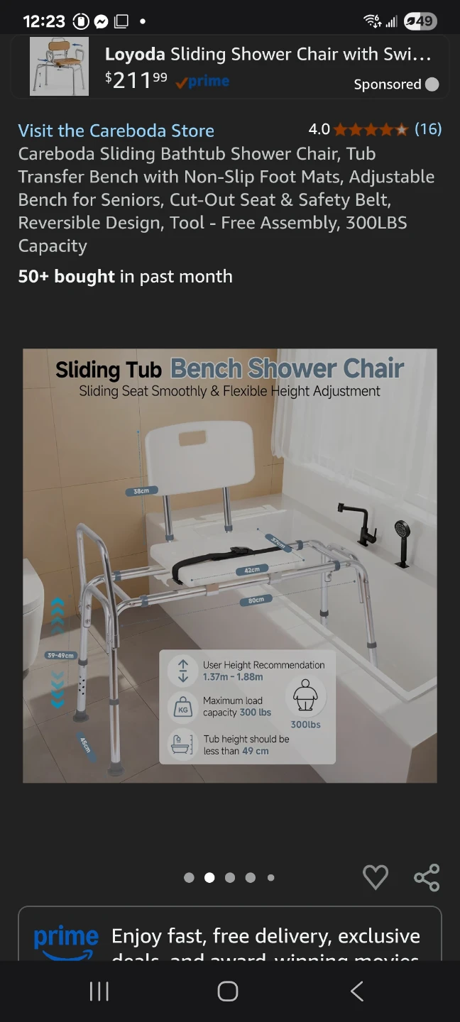 sliding Bath transfer bench brand new