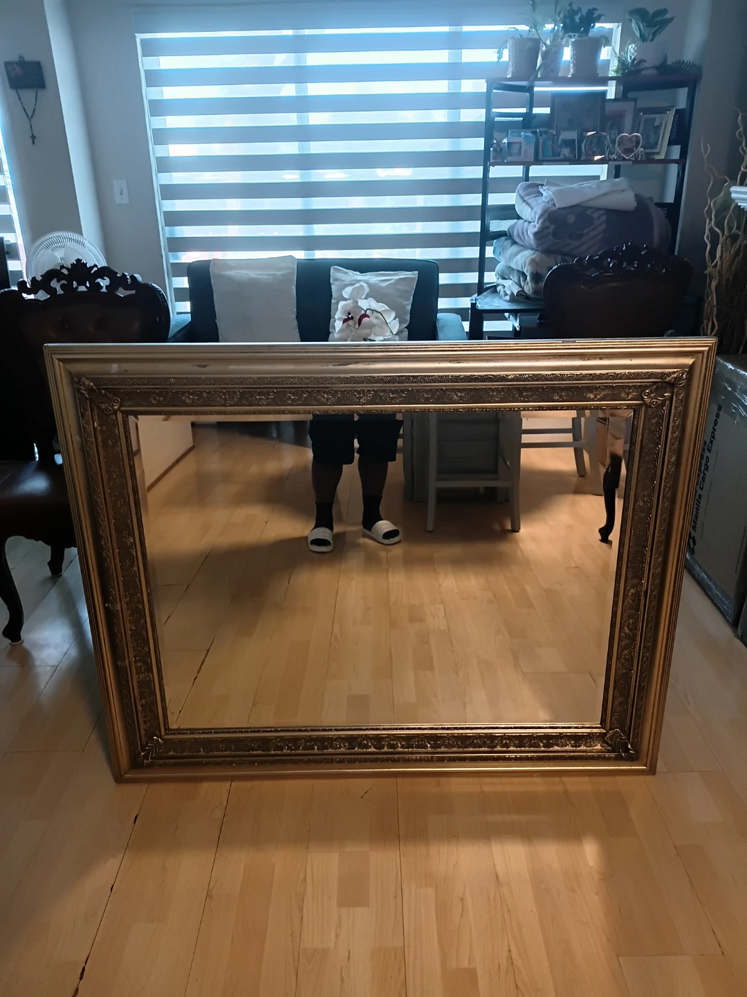 Large Ornate Gold Mirror