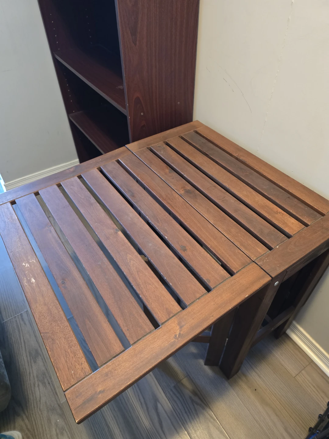 Wooden Folding Table and Shelf - photo 3