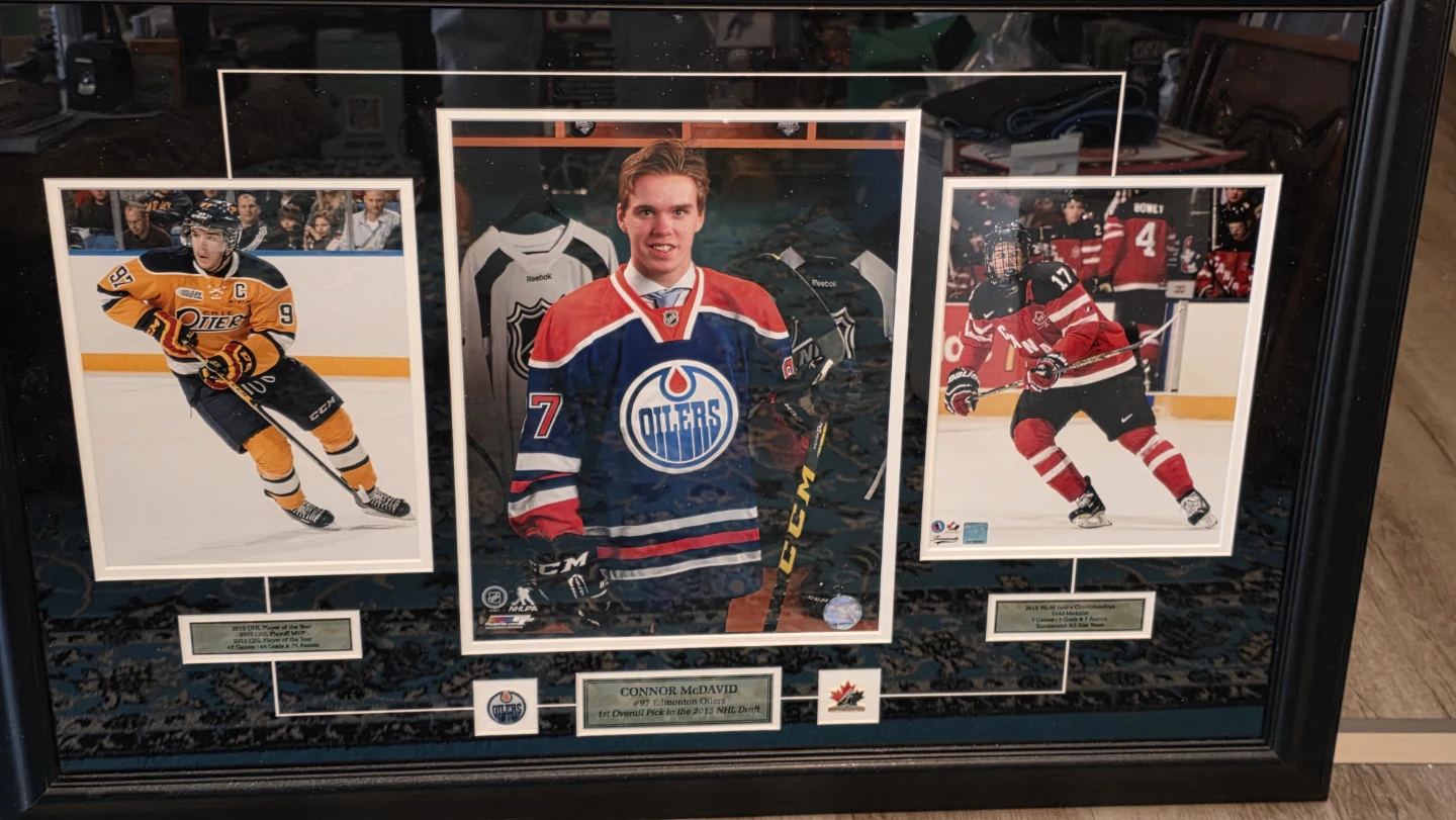 Framed Connor McDavid Edmonton Oilers Memorabilia