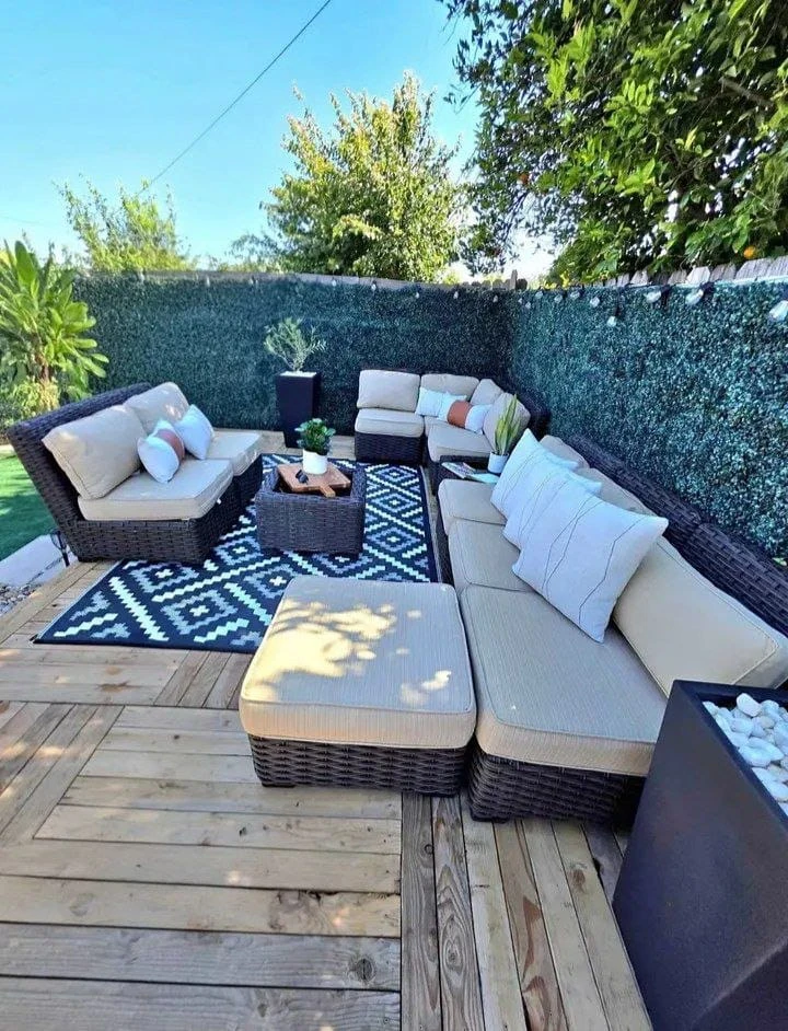 Wicker Outdoor Sectional Sofa with Cushions - photo 5