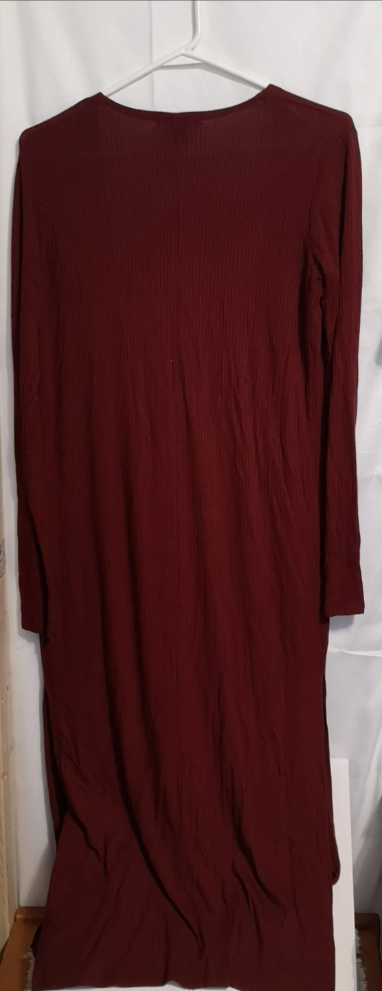 Forever 21 Burgundy Ribbed Duster Cardigan - photo 3