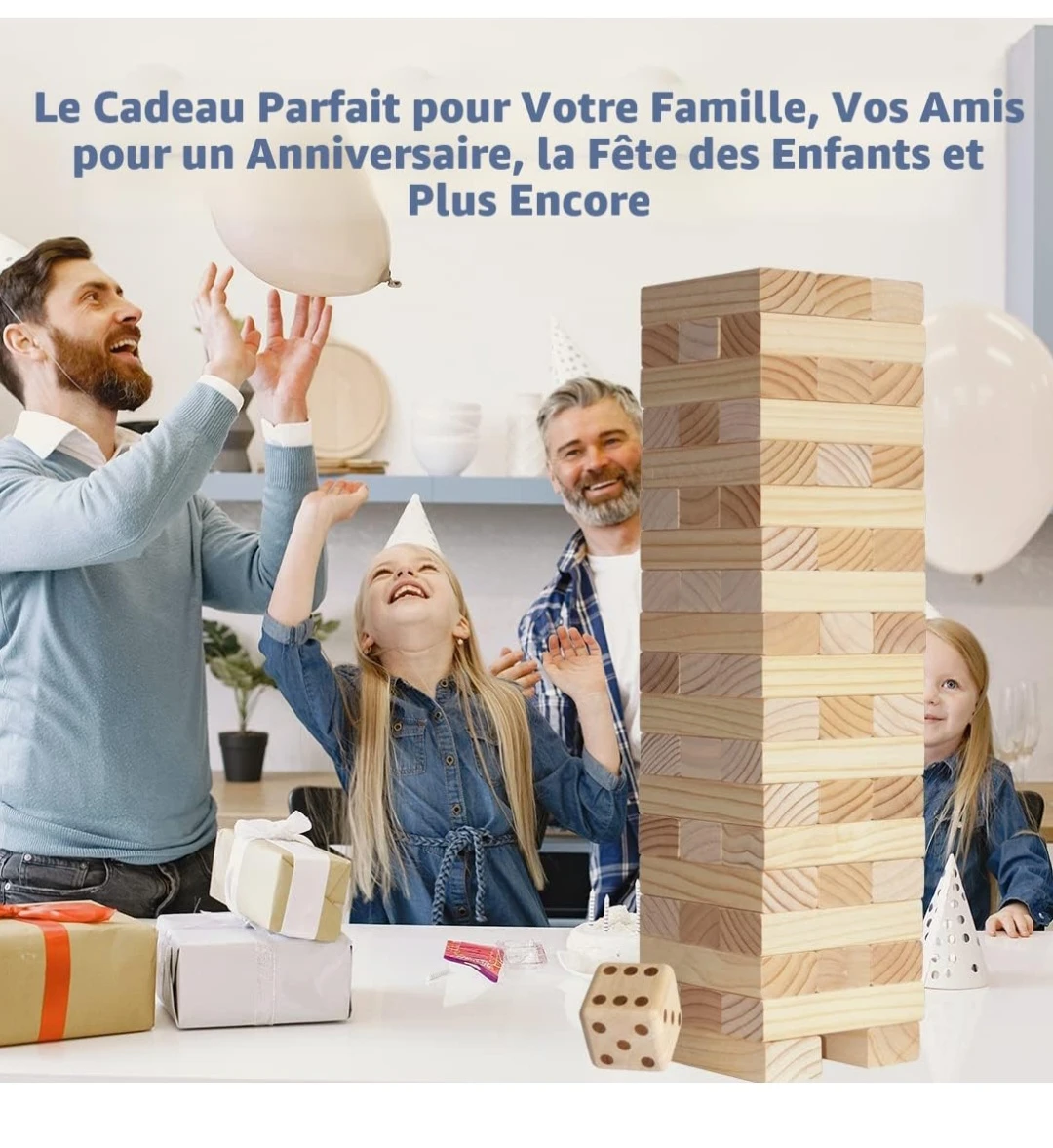 Wooden Tumbling Tower Game Blocks - photo 2