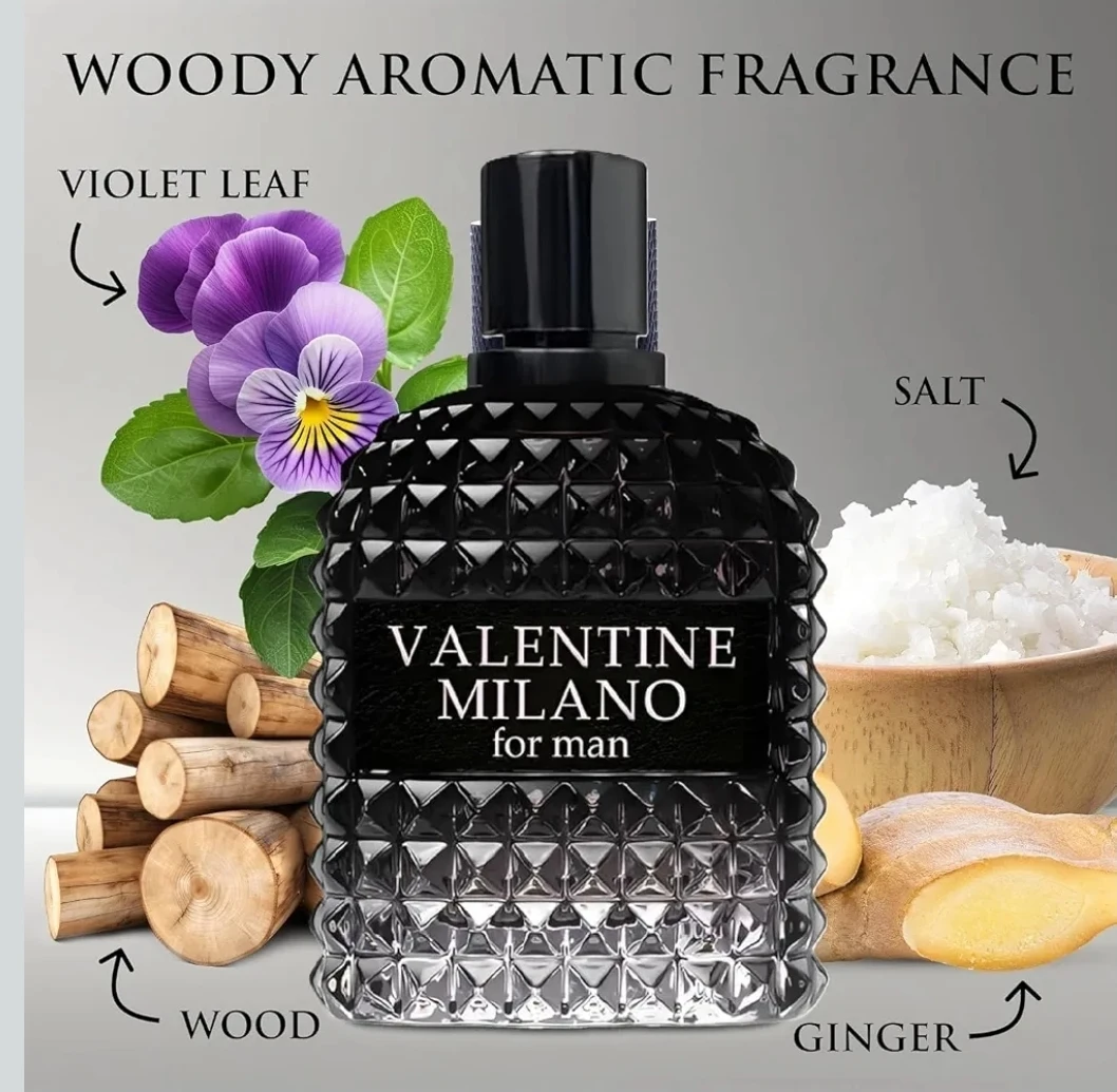 Valentine Milano Men's Cologne EDP Spray - 100ml / 3.4oz - photo 3