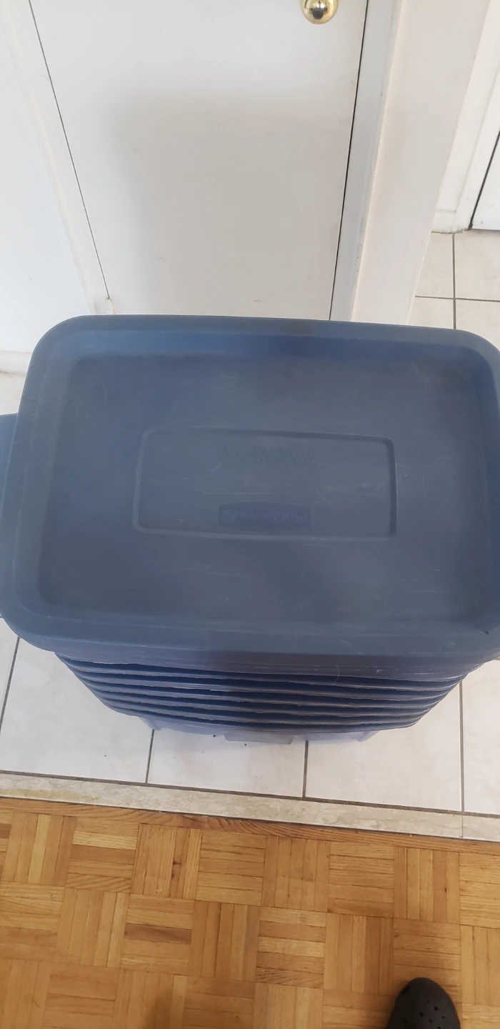 Rubbermaid Storage Totes - Set of 10 Blue - photo 3