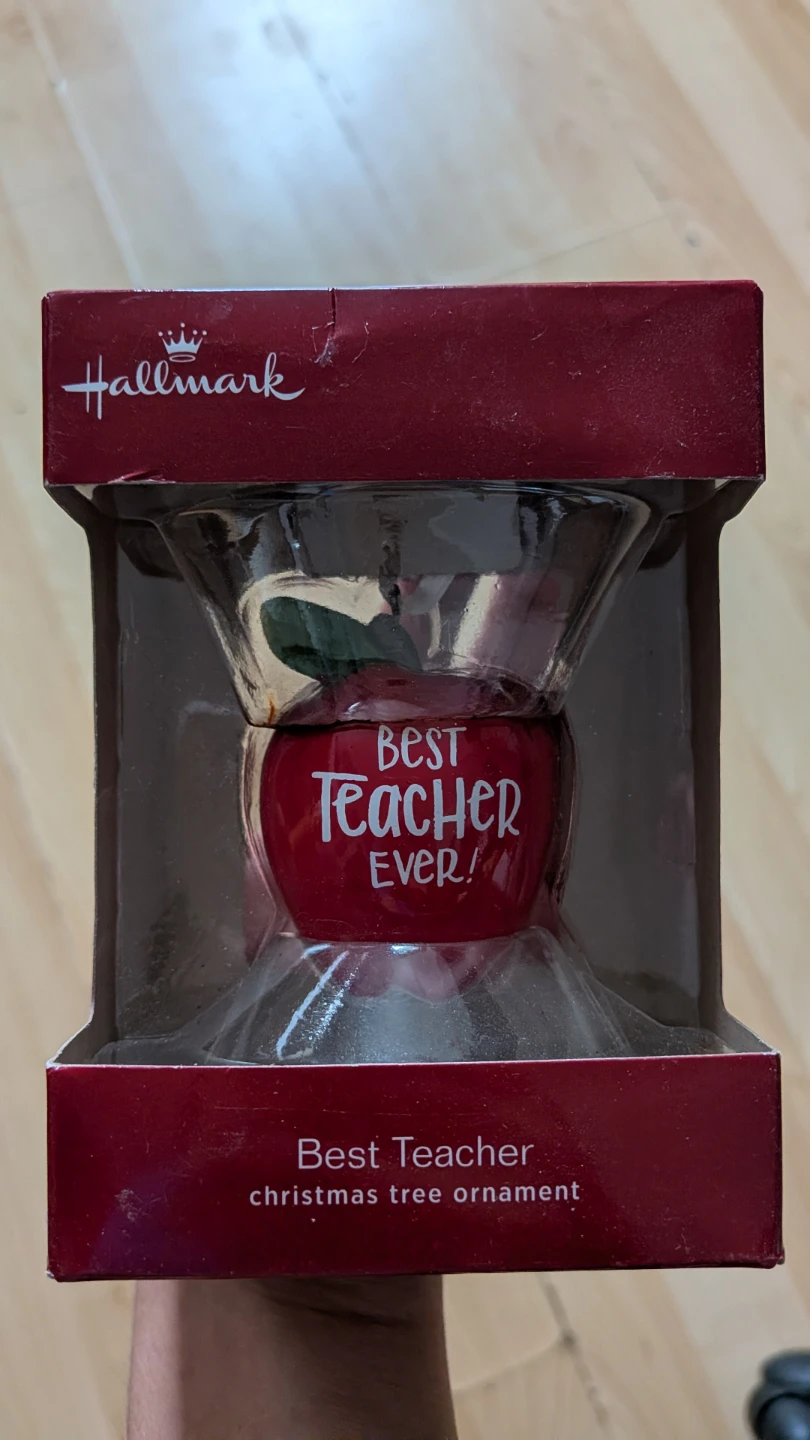 Hallmark Best Teacher Ever! Christmas Ornament