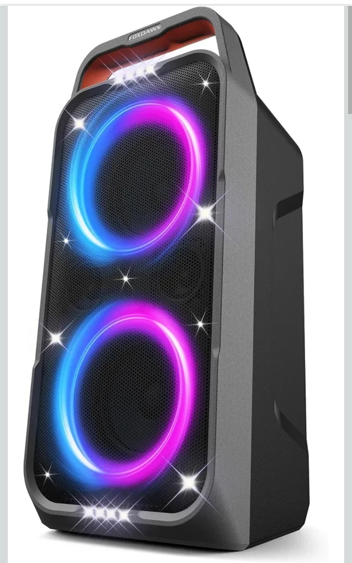 FOXDAWN Portable Bluetooth Speaker with Lights