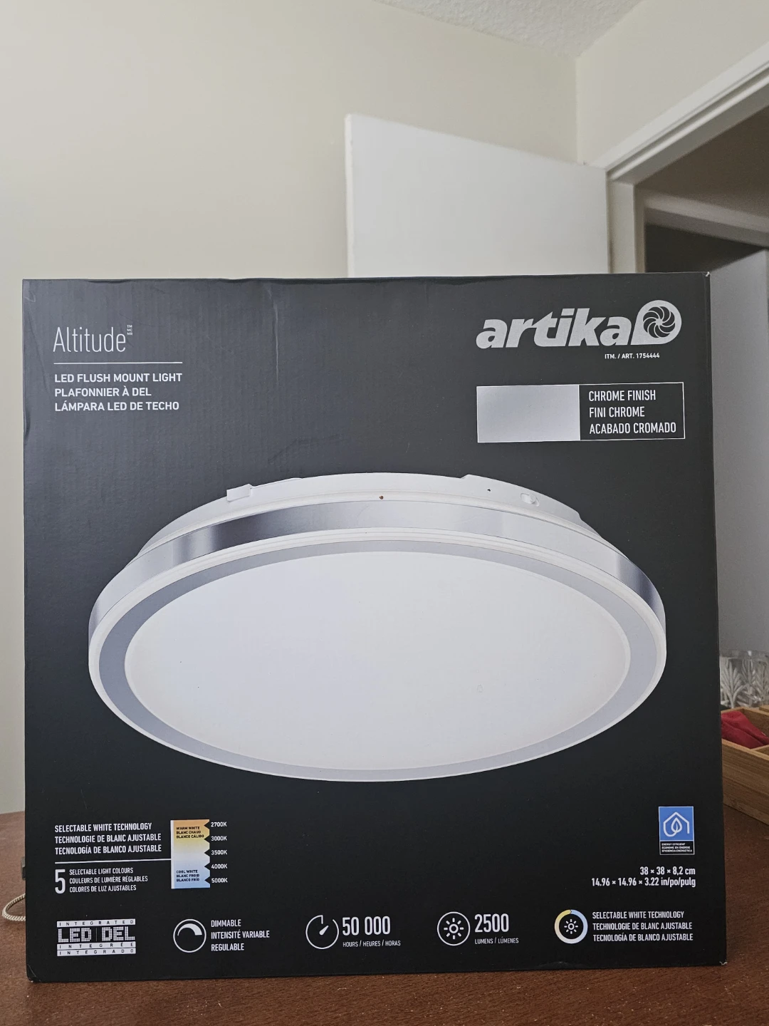 LED Flush mount light.