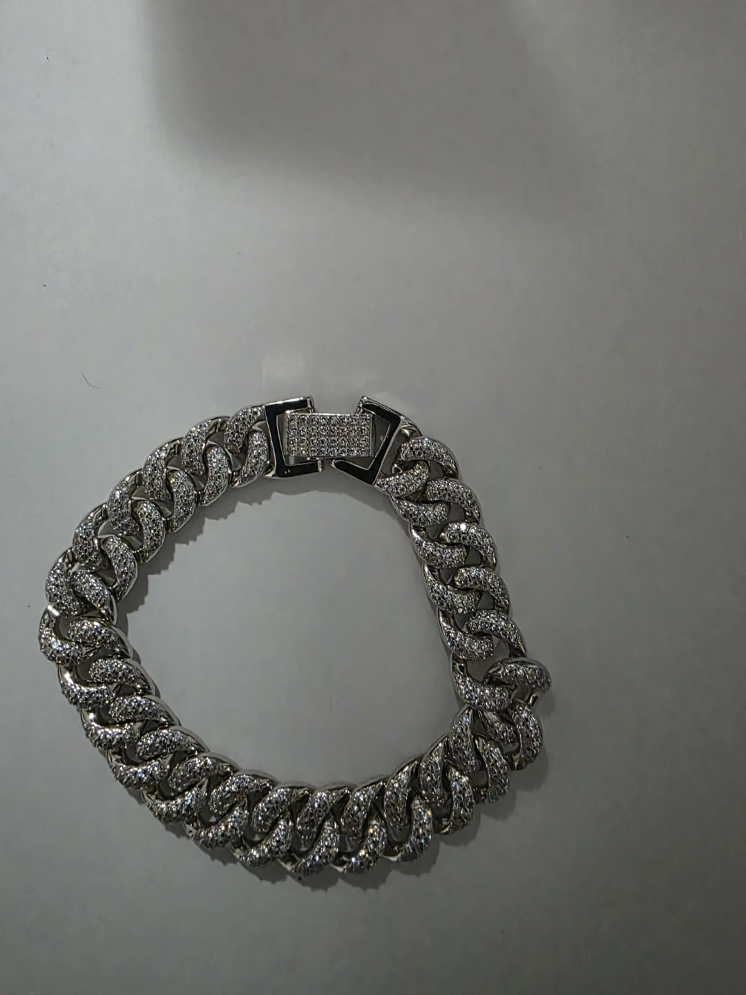 S925 Sterling Silver Cubin Link Bracelet