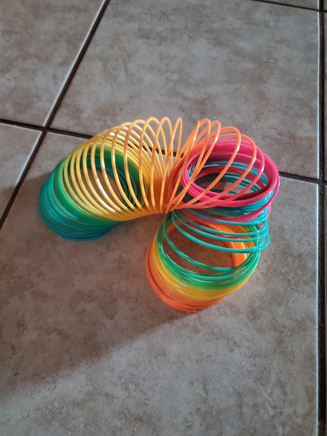 Rainbow Plastic Slinky Toy