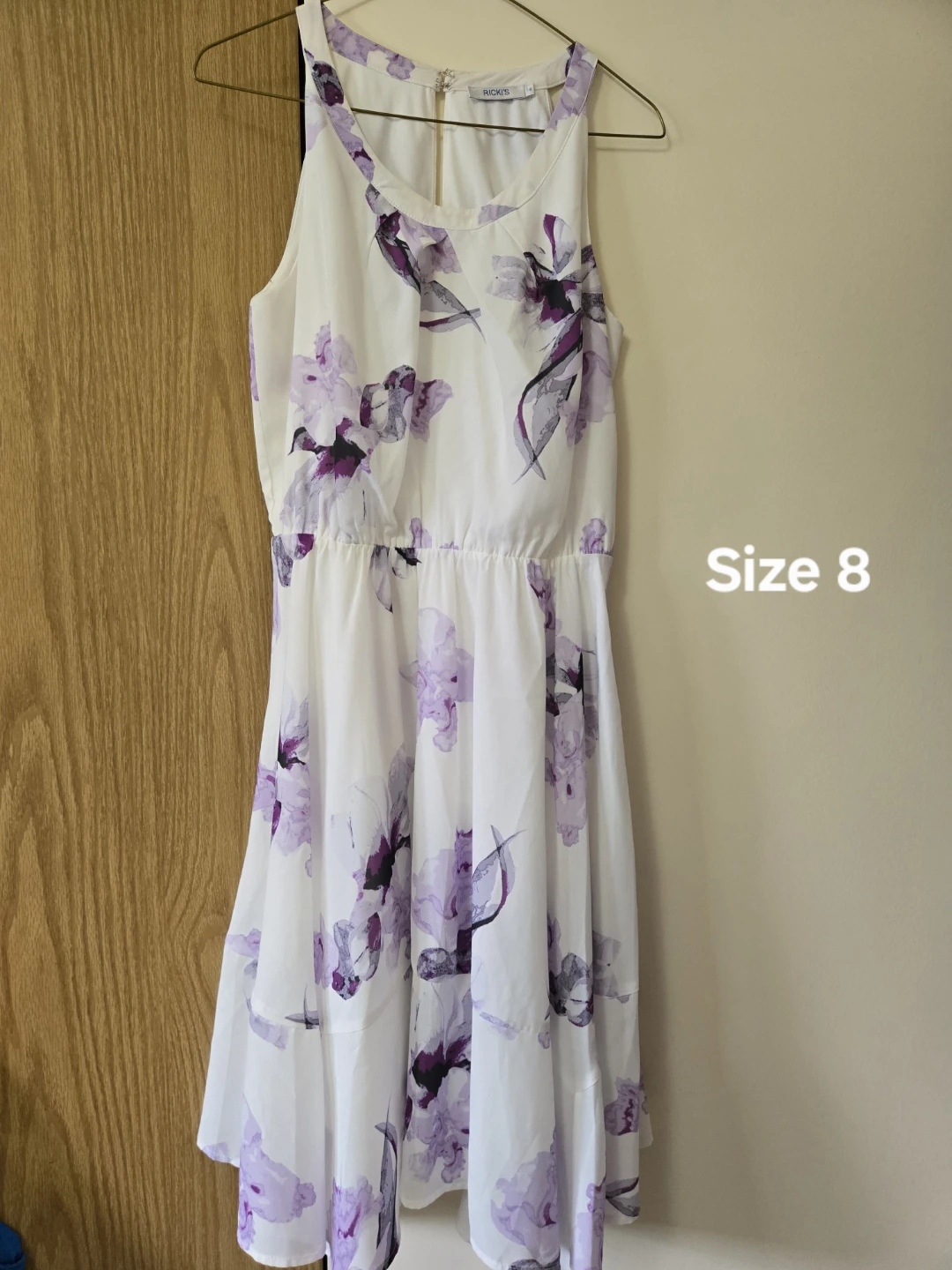 White floral dress