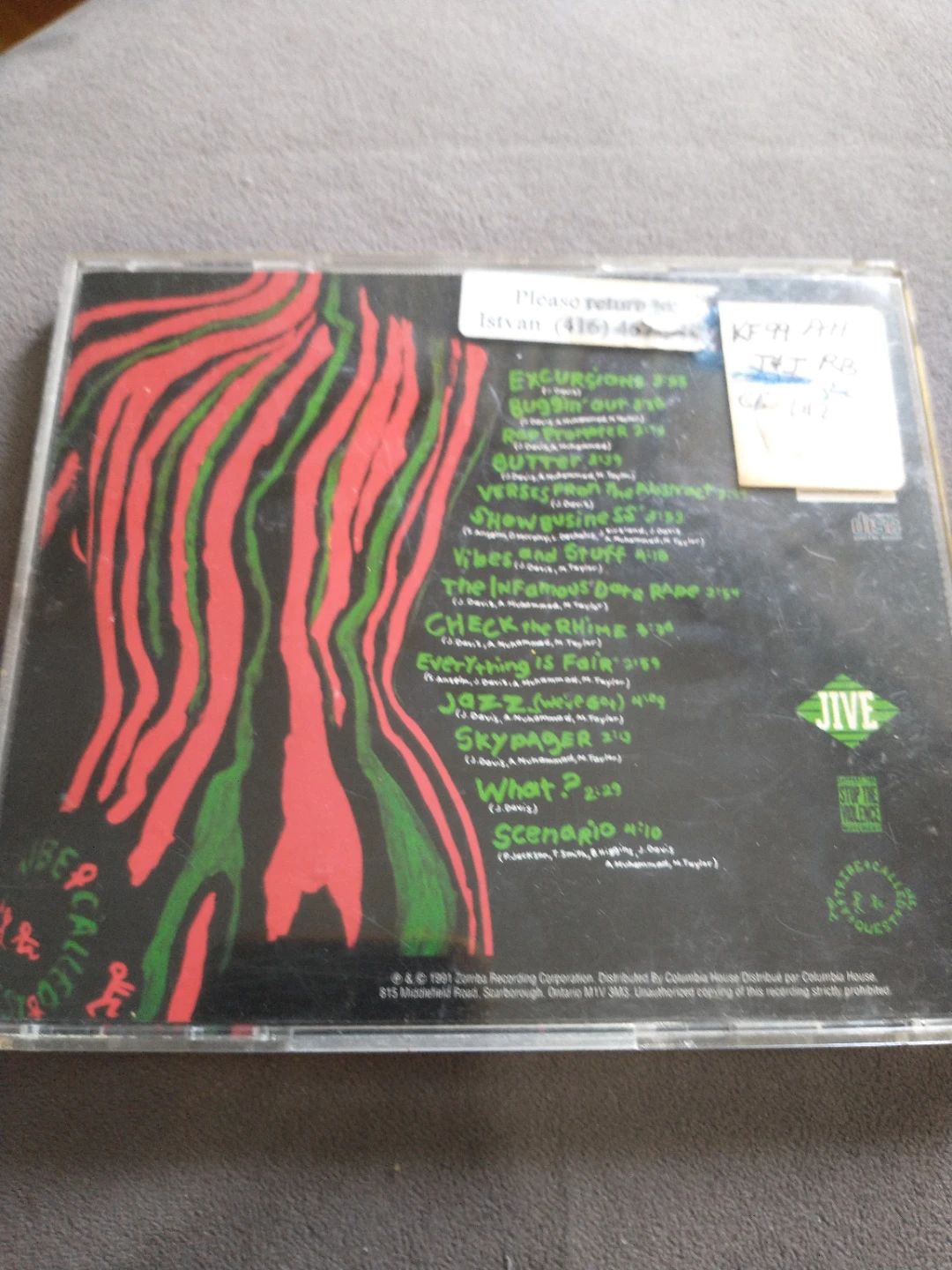 GREAT!!!  A Tribe Called Quest The Low End Theory CD - photo 2