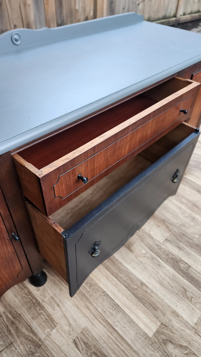 Vintage Sideboard Buffet Solid Wood (Walnut) - photo 3