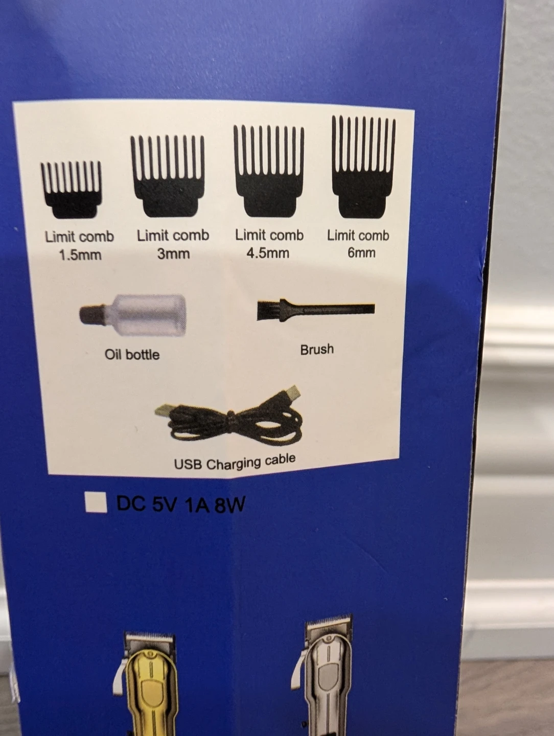 NIB - Cordless 6.3" Rechargeable SILVER Hair Trimmer Clipper - photo 3