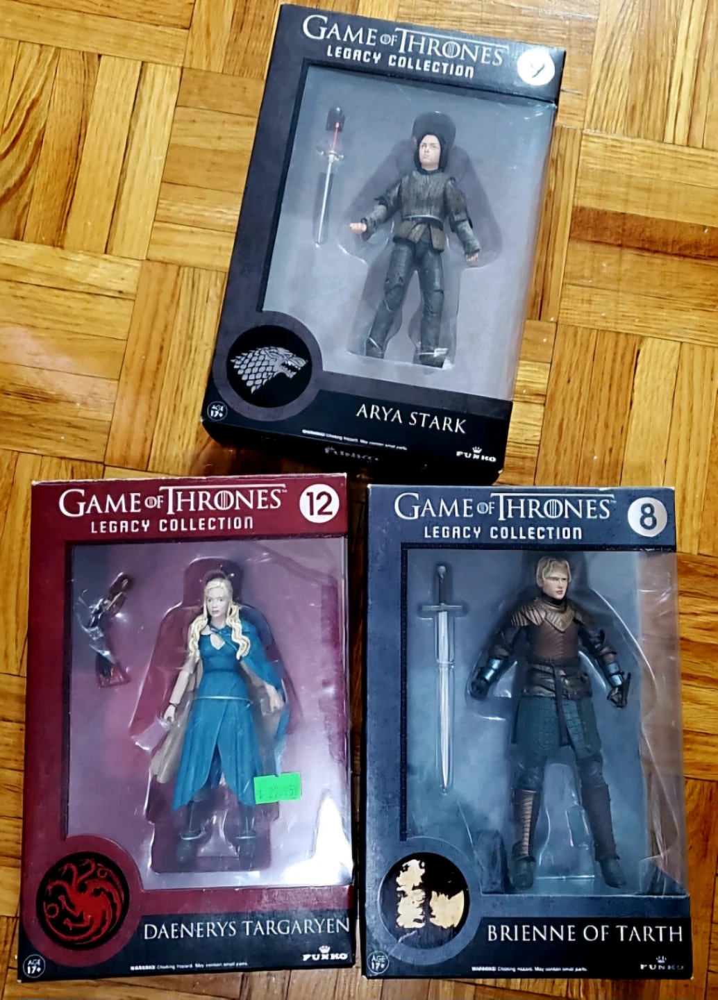 Game of Thrones Legacy Collection toy action figures.