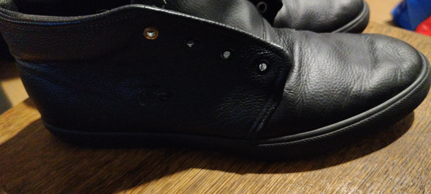 Black Lacoste Leather Sneakers - photo 3