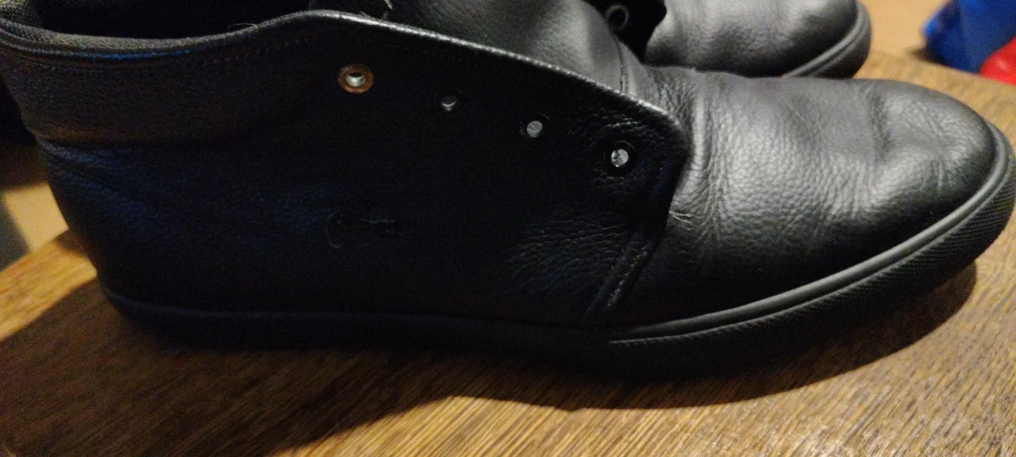 Black Lacoste Leather Sneakers - photo 3
