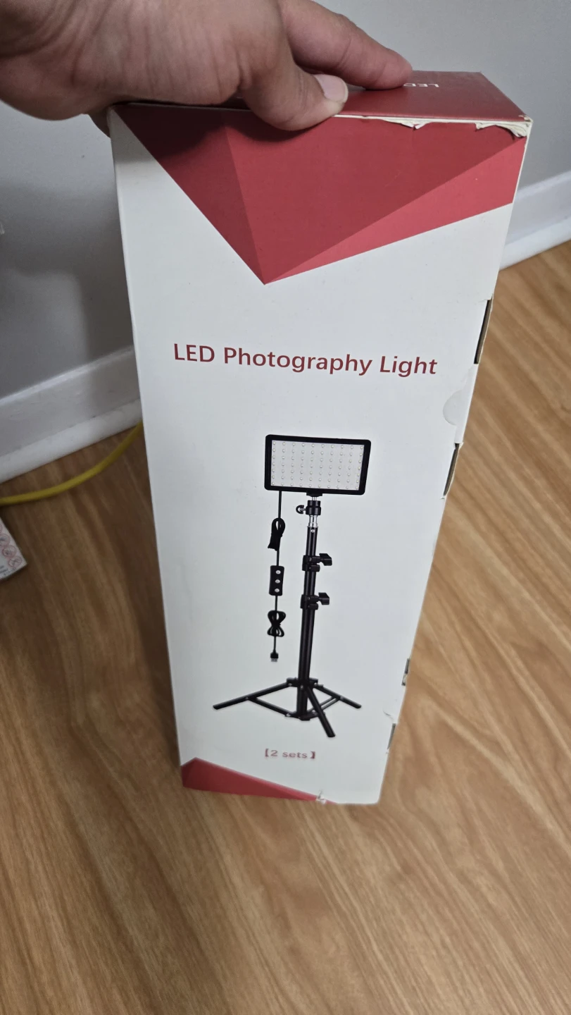 LED Photography Light with Tripod Stand (2 Sets)