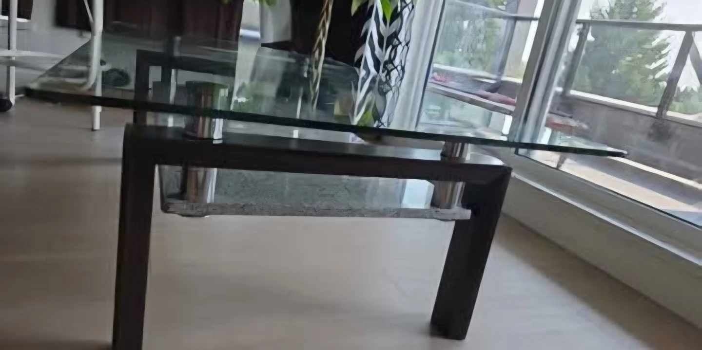 Modern Heavy Duty Tempered Glass Stone Coffee Table - photo 3