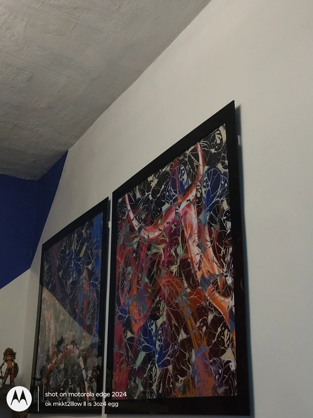 Large Framed Abstract Art Print