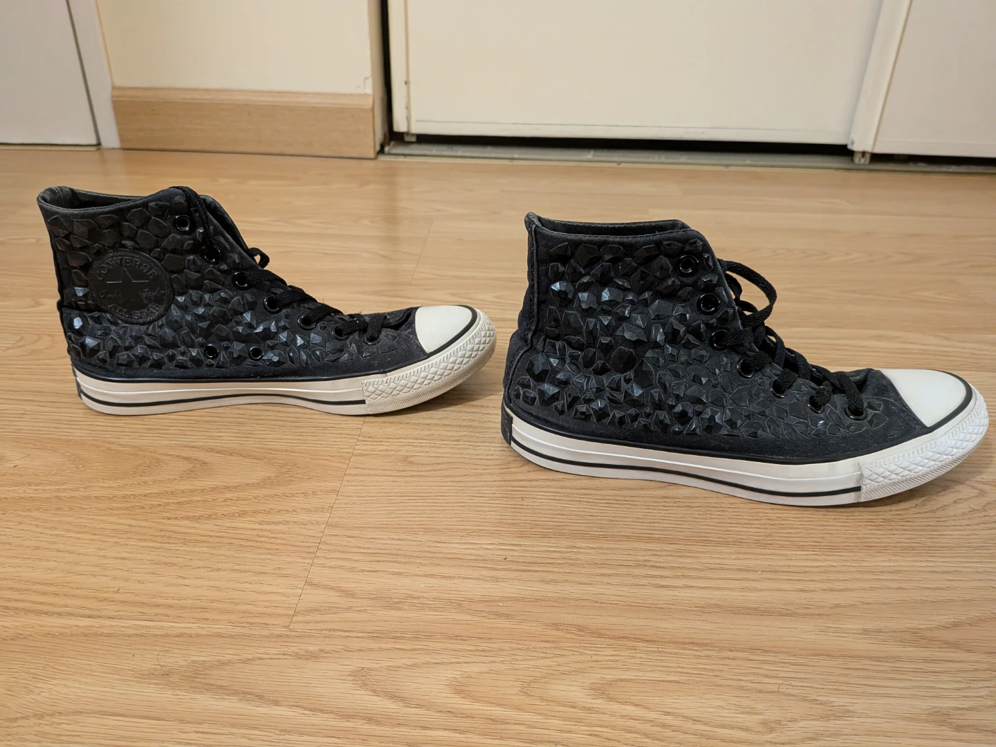 Converse High Top Sneakers with Matte Studs
