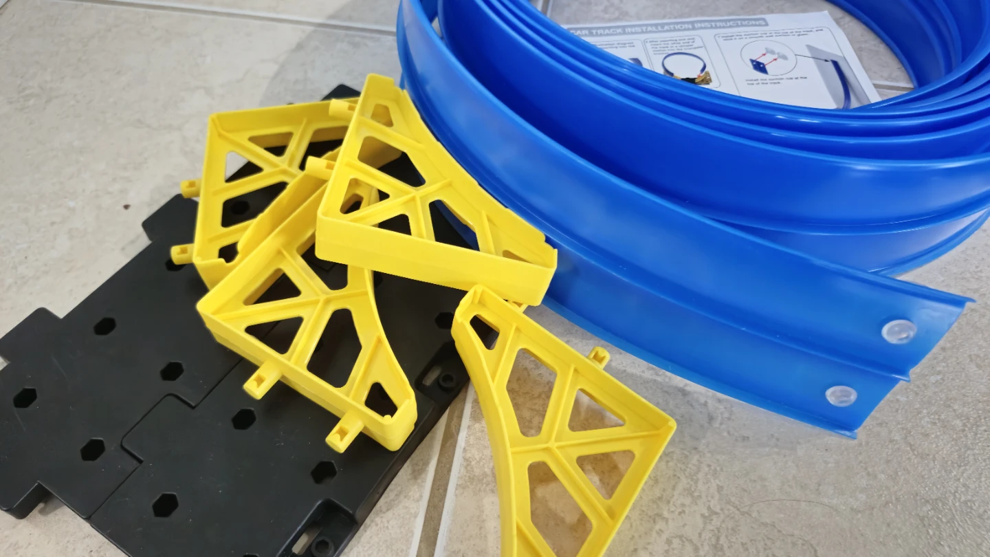 Dreamon Car Track Set with 4 Cars and Storage Bag - photo 2
