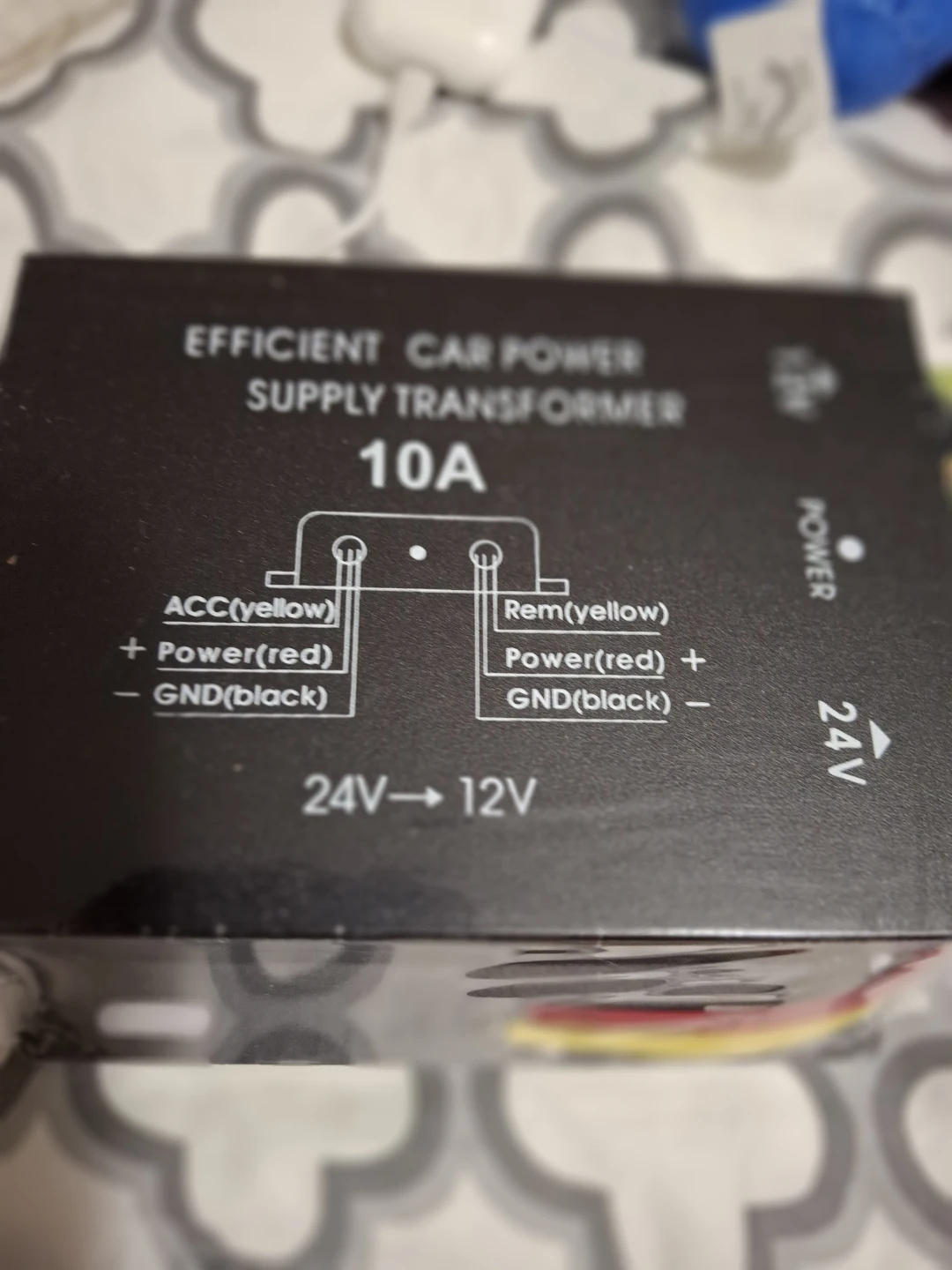 New 24V to 12V Voltage Converter, Durable Metal Body (10A) - photo 2