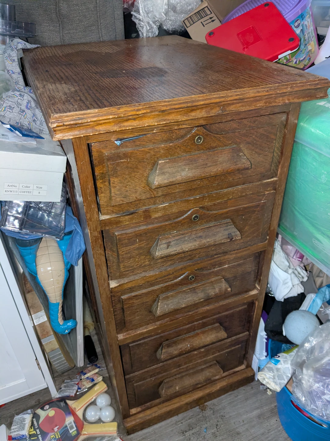 5-Drawer Wooden Cabinet