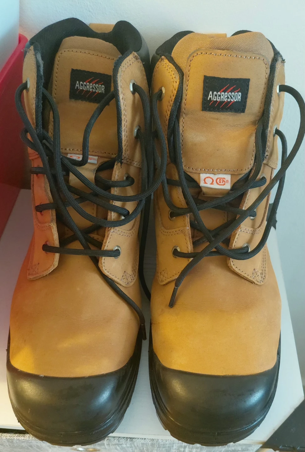 Aggressor Work Boots, Steel Toe  size 15