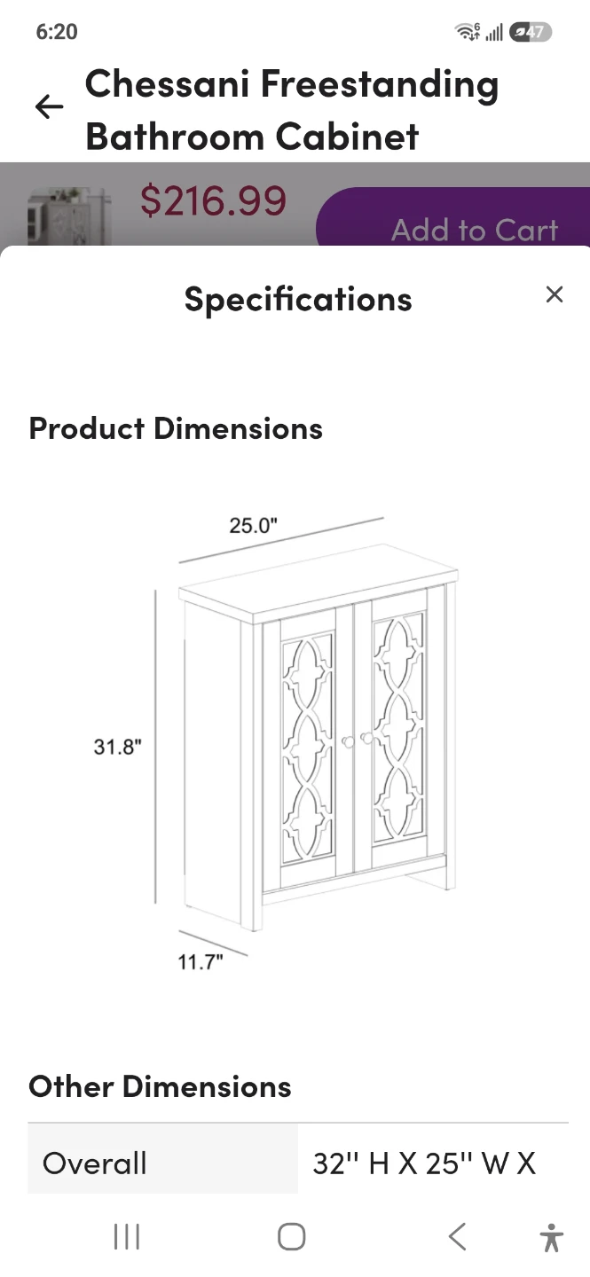 Chessani Freestanding Bathroom Cabinet - photo 4