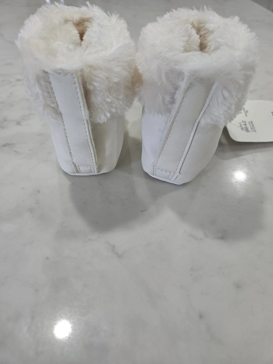 Mayoral Newborn Baby Boots - Cream - Size 19 - photo 2