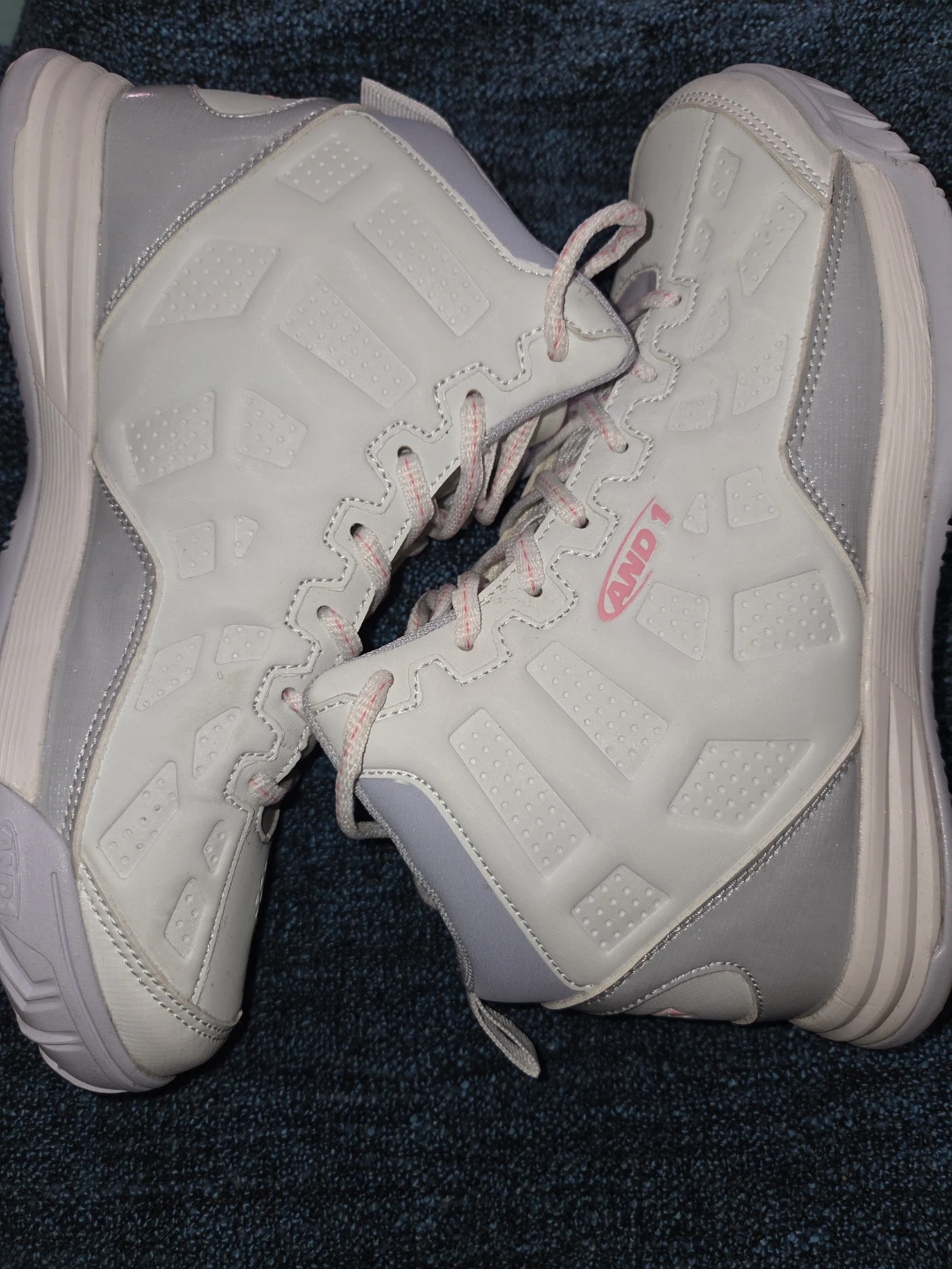 AND1 White & Pink Kids Basketball Shoes - photo 4