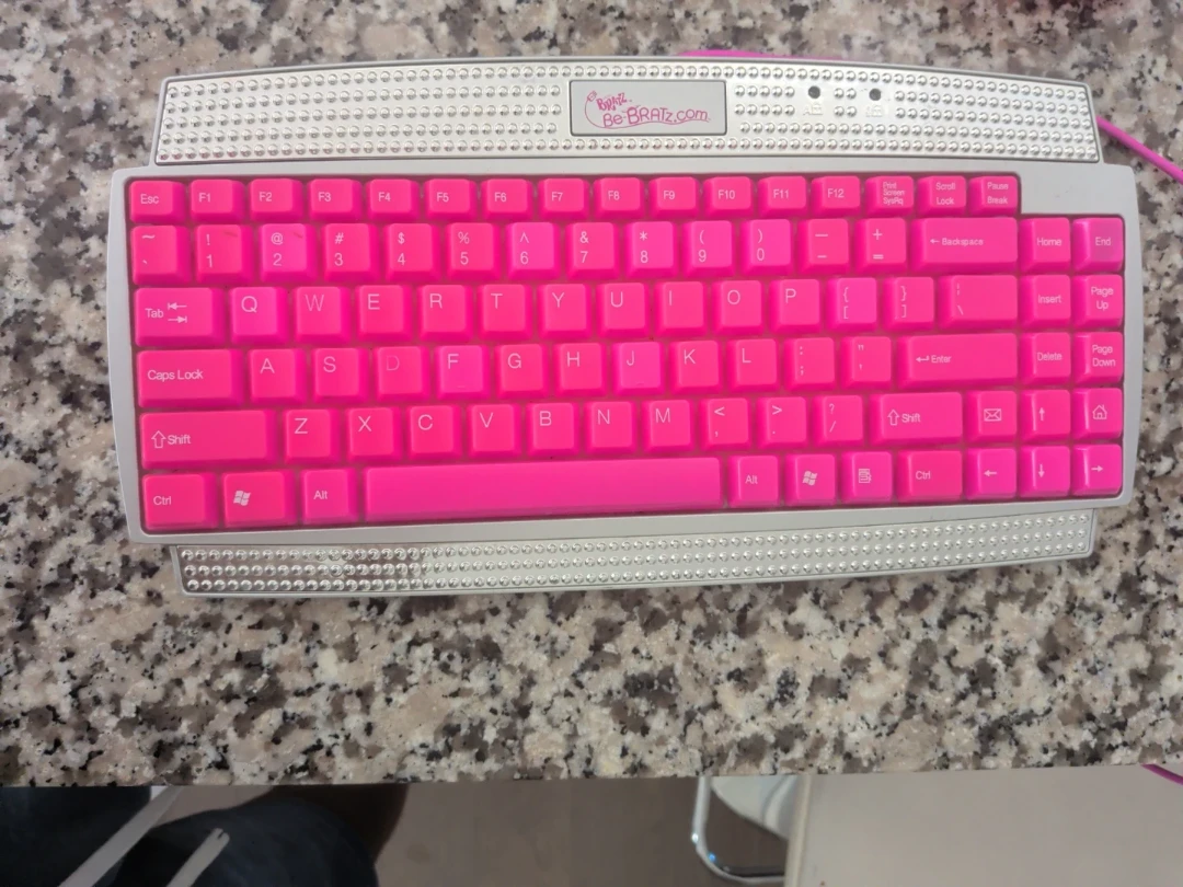 Limited 2000s Pink Bratz Computer Keyboard