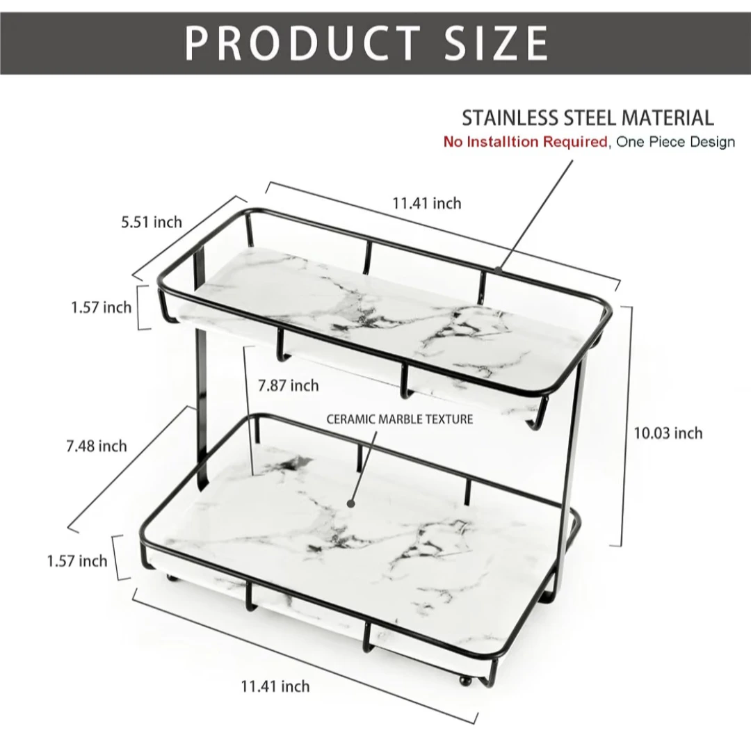 Dobbyby 2-Tier Countertop Shelf - photo 2