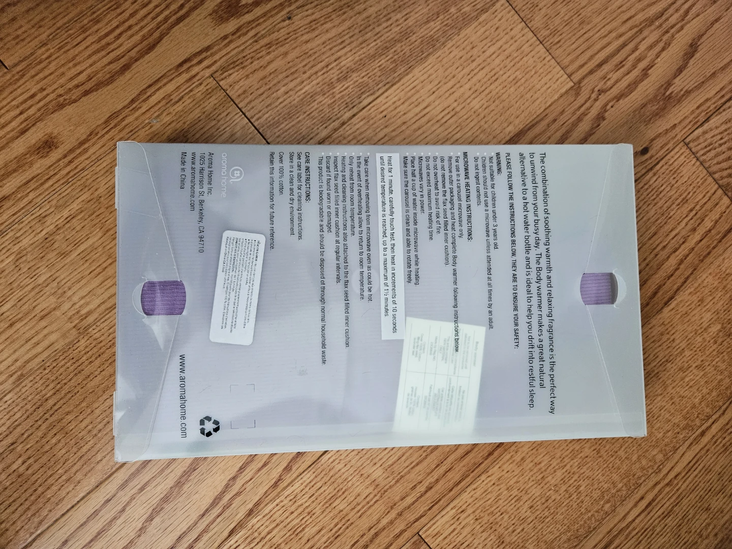 Aroma Home Microwaveable Body Warmer - photo 2