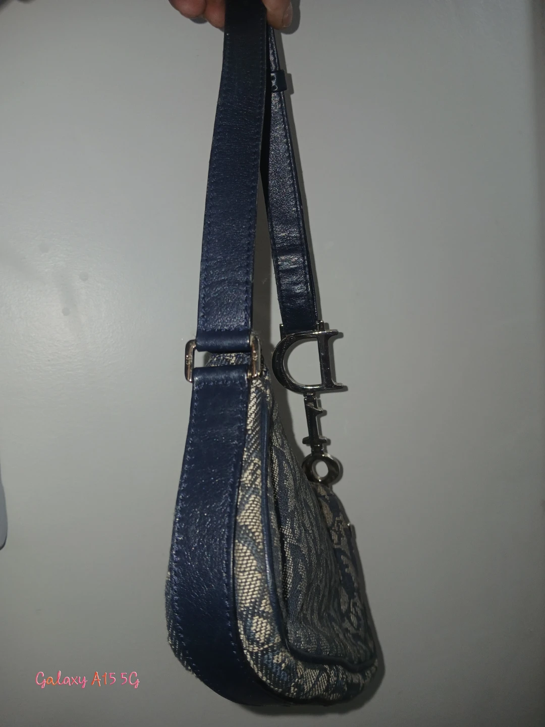 Dior Oblique Saddle Bag Mini Blue - photo 4